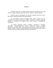 Strateginio planavimo vaidmuo organizacijoje 2 puslapis