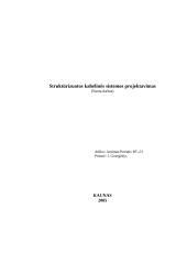 Struktūrizuotos kabelinės sistemos projektavimas 14 puslapis