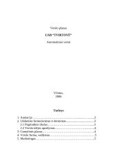 Verslo planas: automatiniai vartai UAB "Tvirtovė"
