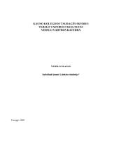 Verslo planas: laidojimo namai IĮ "Liūdesio simfonija"