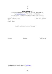 Charakteristika ir veiklos dokumentai: UAB "Kaprizas" 14 puslapis