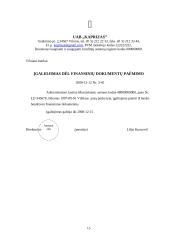 Charakteristika ir veiklos dokumentai: UAB "Kaprizas" 15 puslapis