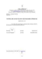 Charakteristika ir veiklos dokumentai: UAB "Kaprizas" 16 puslapis