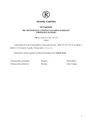 Pagrindinių įmonės dokumentų pavyzdžiai 3 puslapis