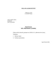 Keletas dokumentų raštvedybai 2 puslapis