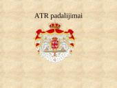 Abiejų Tautų Respublikos (ATR) padalijimai