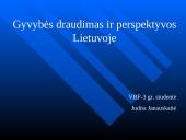 Gyvybės draudimas ir perspektyvos Lietuvoje