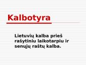 Lietuvių kalbos formavimasis