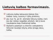 Lietuvių kalbos formavimasis 2 puslapis