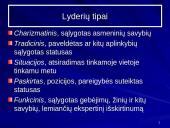 Lyderiavimo teorijos ir žymiausi mokslininkai nusipelnę šiai sričiai 4 puslapis