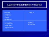 Lyderiavimo teorijos ir žymiausi mokslininkai nusipelnę šiai sričiai 5 puslapis