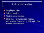 Lyderiavimo teorijos ir žymiausi mokslininkai nusipelnę šiai sričiai 6 puslapis