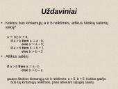 Loginiai duomenys ir veiksmai su jais. Sąlyginis sakinys 16 puslapis
