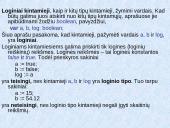 Loginiai duomenys ir veiksmai su jais. Sąlyginis sakinys 4 puslapis