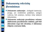 Organizacinių tvarkomųjų dokumentų rengimas ir įforminimas 12 puslapis
