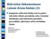 Organizacinių tvarkomųjų dokumentų rengimas ir įforminimas 9 puslapis