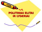 Politiniai elitai ir lyderiai