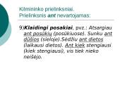 Prielinksnių, dalyvių, pusdalyvių vartojimas 14 puslapis