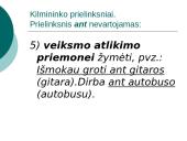 Prielinksnių, dalyvių, pusdalyvių vartojimas 9 puslapis