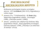 Sociologijos mokslo atsiradimas ir raida 10 puslapis