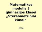 Stereometriniai kūnai matematikai