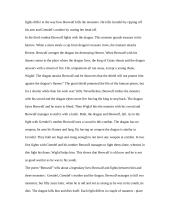 Comparison of the fights of the three monsters in "Beowulf" 3 puslapis