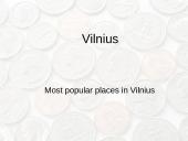 Most popular places in Vilnius