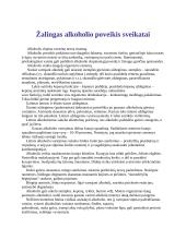 Alkoholis. Alkoholio poveikis žmogaus organizmui 5 puslapis