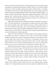 Aplinkos apsaugos vieta bendroje Europos Sąjungos (ES) politikoje 9 puslapis