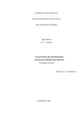 Atlantizmas bei europizmas vieningos Europos politikoje