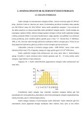 Atsinaujinantys energijos šaltiniai bei jų naudojimo perspektyvos Lietuvoje 5 puslapis