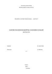 Ugdymo filosofijos krypčių lyginamoji analizė