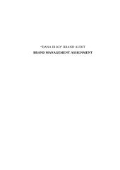 Brand audit: "DaNa ir Ko" Ltd.