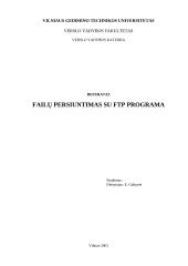 Failų persiuntimas su FTP programa