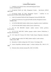 Darbuotojų saugos ir sveikatos valdymas 15 puslapis