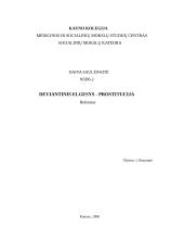 Deviantinis elgesys - prostitucija