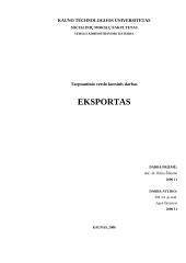 Eksporto operacijos