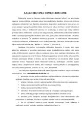 Elektroninės komercijos esmė, formos, atsiskaitymo priemonės, privalumai ir trūkumai 3 puslapis