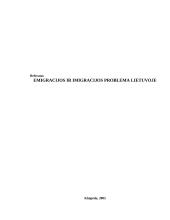 Emigracijos ir imigracijos problema Lietuvoje