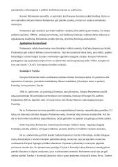 Europos Parlamento nariai, darbas, įgaliojimai bei vaidmuo 15 puslapis