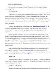 Europos Parlamento nariai, darbas, įgaliojimai bei vaidmuo 19 puslapis