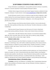 Europos Parlamento nariai, darbas, įgaliojimai bei vaidmuo 5 puslapis