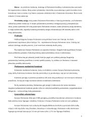 Europos Parlamento nariai, darbas, įgaliojimai bei vaidmuo 6 puslapis