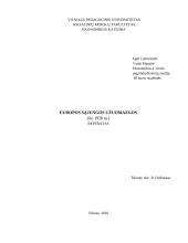 Europos Sąjungos (ES) užuomazgos (iki 1958 metų)