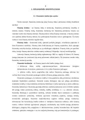 Finansinių institucijų įtaka finansų rinkai 4 puslapis