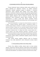 Finansinių institucijų įtaka finansų rinkai 8 puslapis