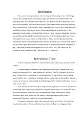 Gains from international trade. Foreign trade balance