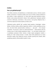 Globalizacija. Samprata ir pasekmės 3 puslapis