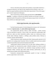 Grupė – komanda organizacijoje, jos funkcijos, ypatybės, vaidmenys, vystymasis 7 puslapis