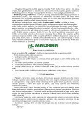 Įmonės rinkodaros komplekso elementų analizė: AB "Malsena" 10 puslapis